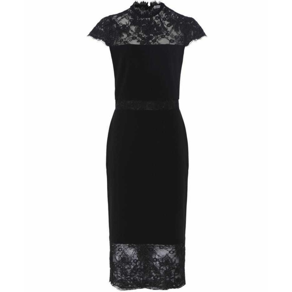 Alice + Olivia Women's Midi Dress Black Size 12